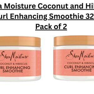 NEW - Shea Moisture Coconut and Hibiscus  Curl Enhancing Smoothie 326m:  Pack of